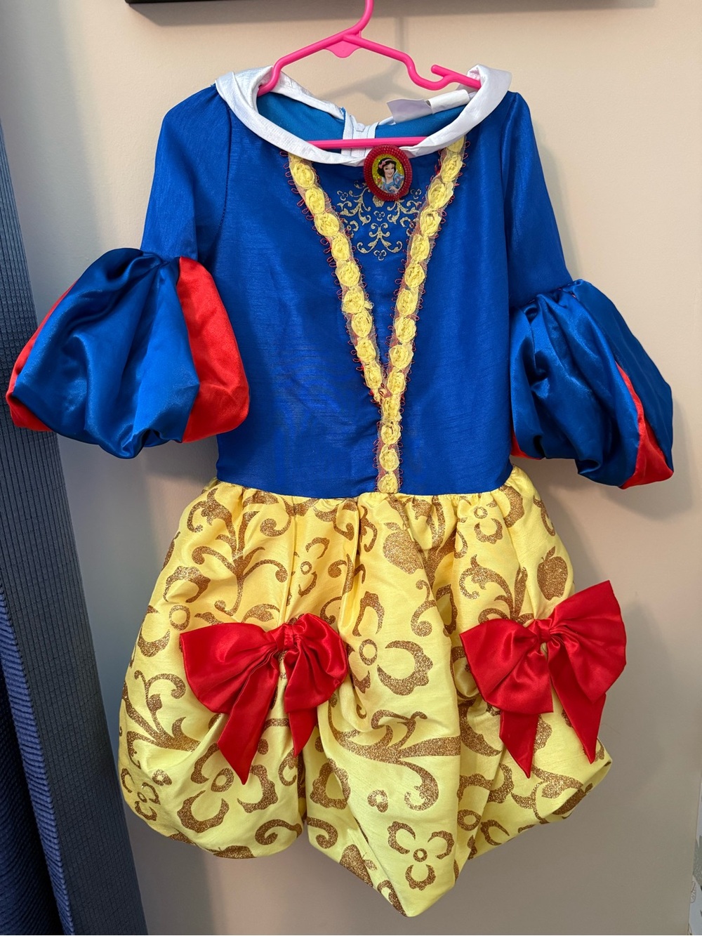 Disney Blue, Yellow and Red Snow White Inspired Princess Dress